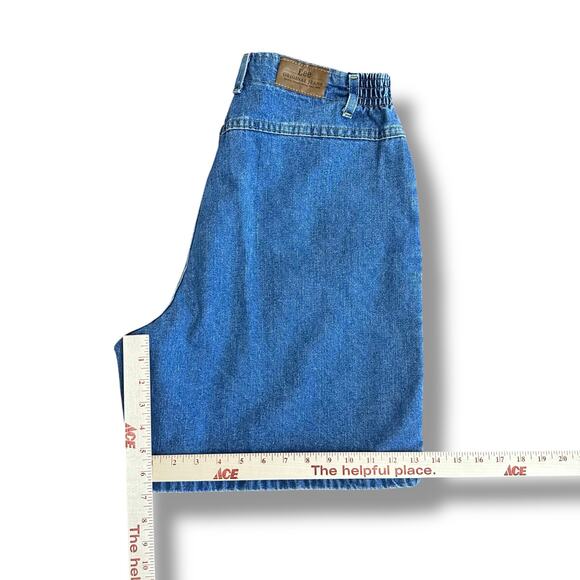 Lee Denim Shorts Men’s 14 M Elastic Waist Relaxed Fit Vintage 90s - Picture 6 of 10